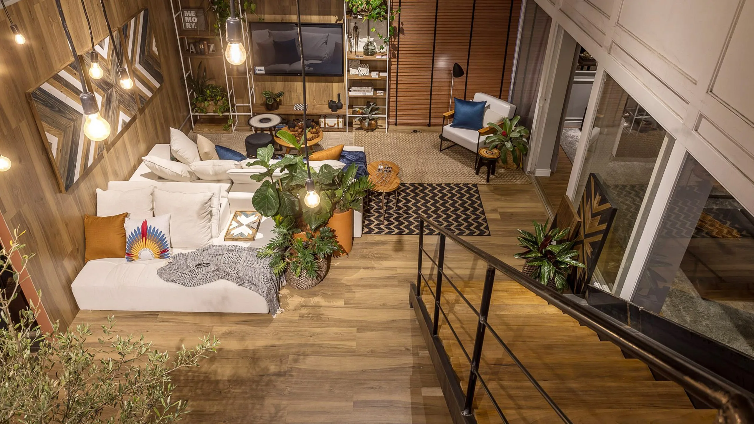 Ambiente residencial de alto padrão com revestimentos especificados pela GF Premium